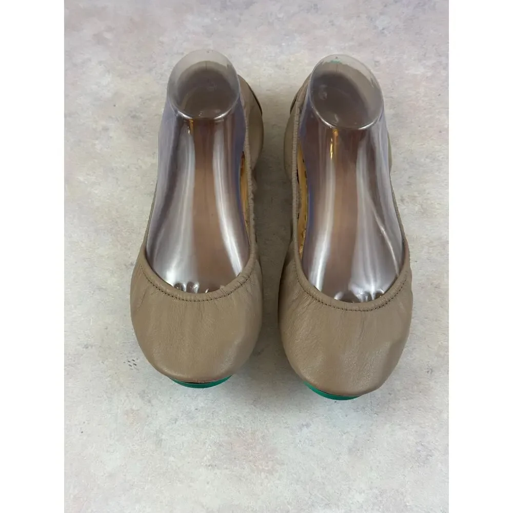 Tieks Shoes Womens Size 10 Brown Leather Ballet Flats Comfort Italy Casual